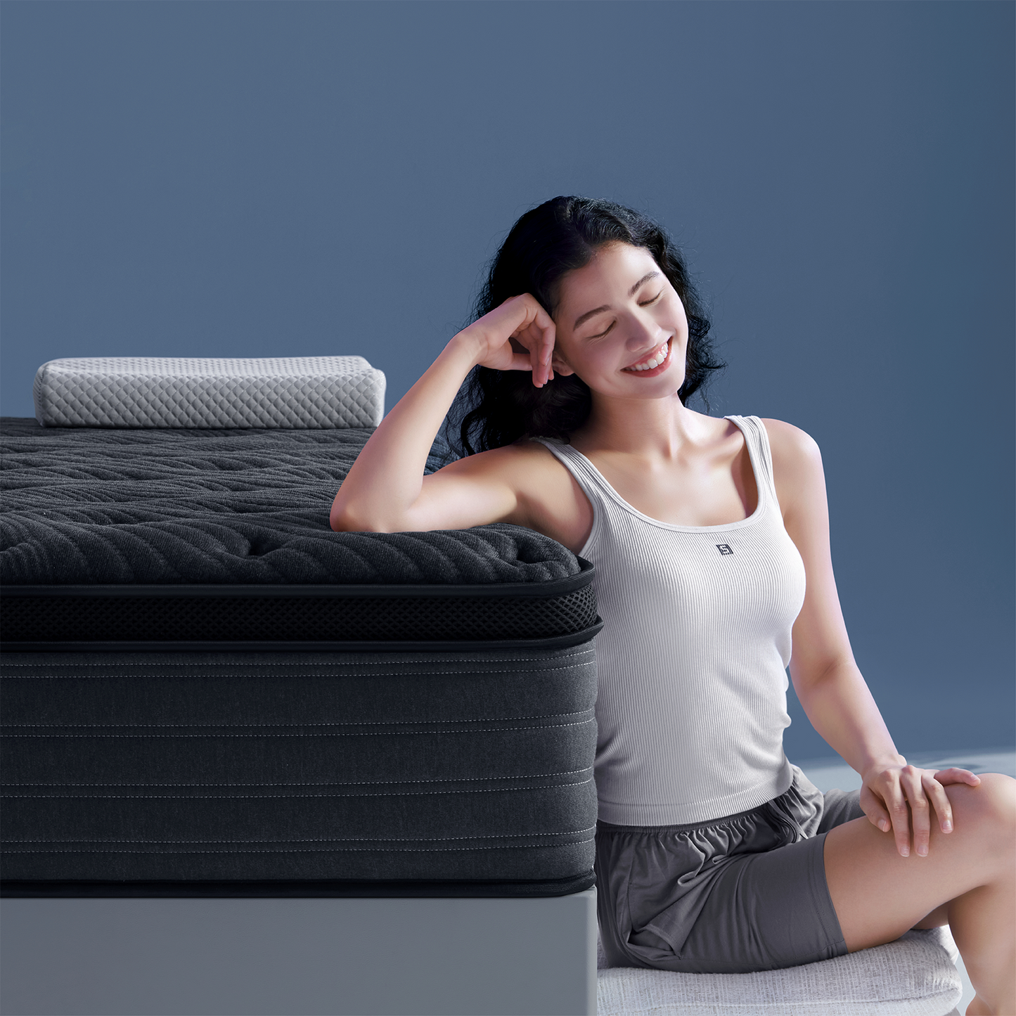 12 Inch Cooling Gel Memory Foam - Medium Firm Hybrid Mattress in a Box, Fiberglass-Free, Soft Knit Cooling Cover, Motion Isolation, CertiPUR-US Certified